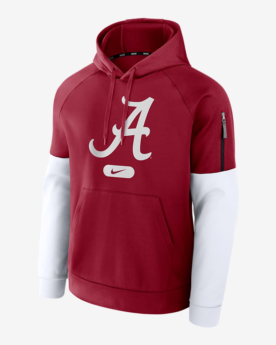 Nike Alabama Crimson Tide Dri-Fit store L/S Pullover Fleece Shirt